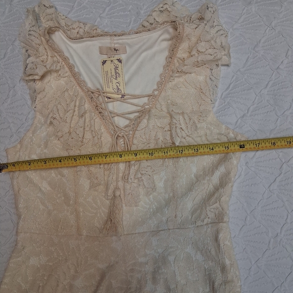 Ryu Cream Lace High Low Dress Size S - Picture 15 of 16